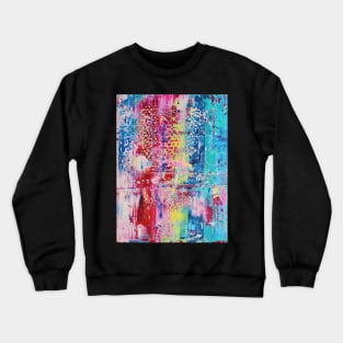 Pastel abstract art inspired by Gerhard Richter Crewneck Sweatshirt